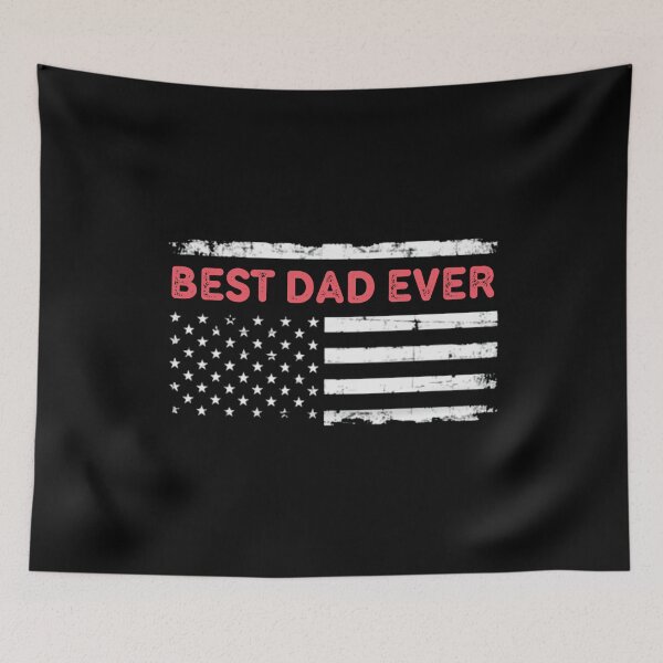 Item preview, Best Dad Ever Patriotic American Flag Father Quote Gift designed and sold by flagylART.