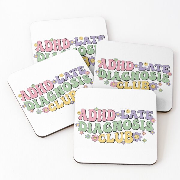 Item preview, ADHD Late Diagnosis Club Retro Groovy 70s Aesthetic designed and sold by Dolphin Graphic.