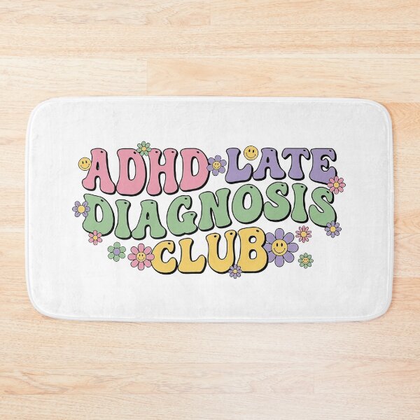 Item preview, ADHD Late Diagnosis Club Retro Groovy 70s Aesthetic designed and sold by Dolphin Graphic.