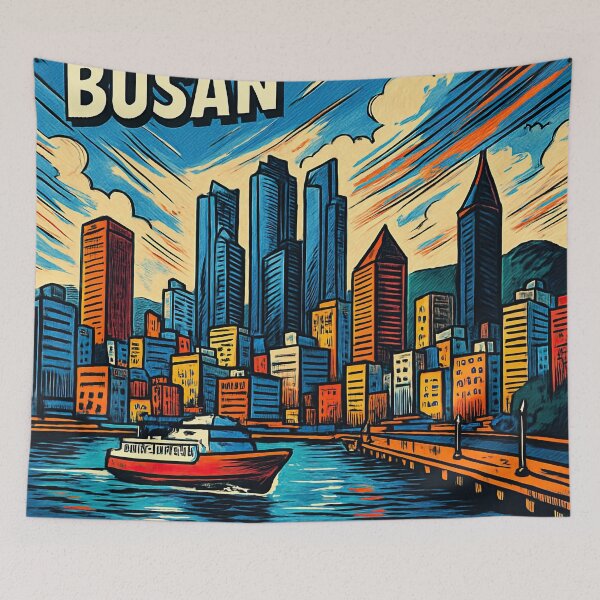 Item preview, busan, city | Comics stylCartoone -  designed and sold by ComicsFactory.