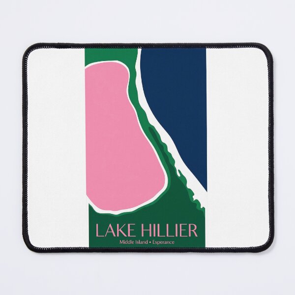Item preview, Lake Hillier Pink Lake - Minimalist Aerial View Art designed and sold by Digital Dreams Arts.