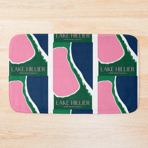 Item preview, Lake Hillier Pink Lake - Minimalist Aerial View Art designed and sold by Digital Dreams Arts.