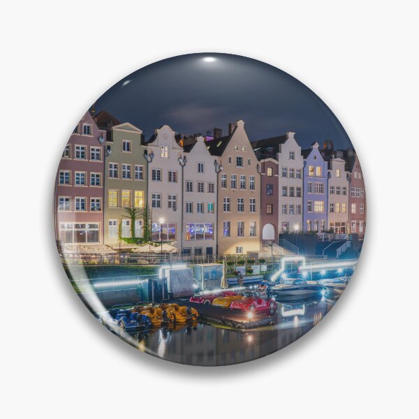 Item preview, Old Town Gdansk at night in Poland designed and sold by WorldScenery.