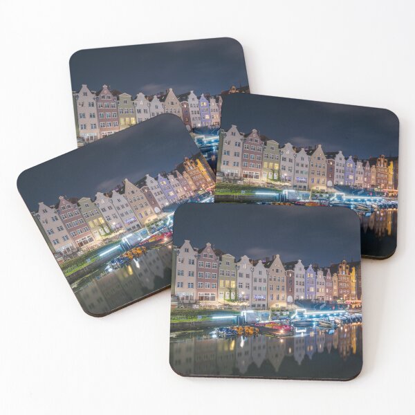 Item preview, Old Town Gdansk at night in Poland designed and sold by WorldScenery.