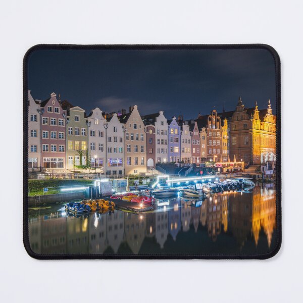 Item preview, Old Town Gdansk at night in Poland designed and sold by WorldScenery.