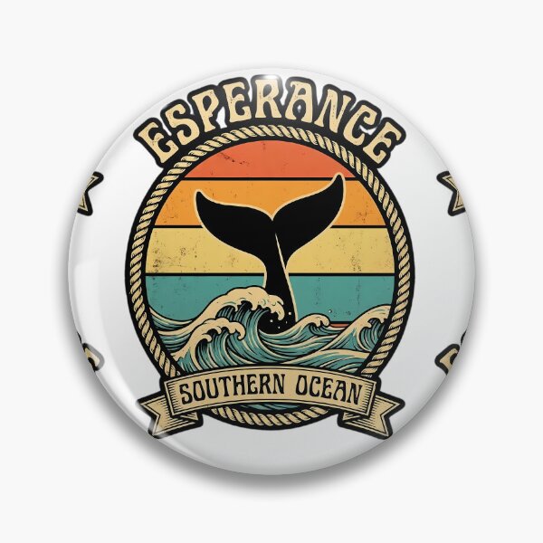 Item preview, Esperance Whale Tail - Vintage Southern Ocean Badge Art designed and sold by Digital Dreams Arts.