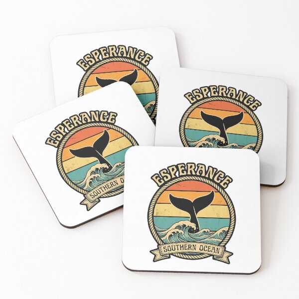 Item preview, Esperance Whale Tail - Vintage Southern Ocean Badge Art designed and sold by Digital Dreams Arts.