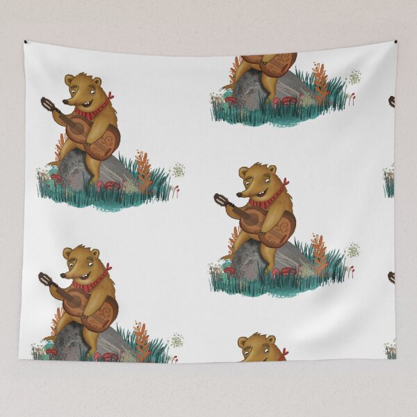 Item preview, The guitar sounds cheerful with Mr. Bear. designed and sold by amatita.