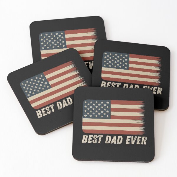 Item preview, Best Dad Ever Patriotic American Flag Father Quote Gift designed and sold by flagylART.