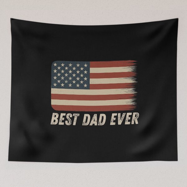Item preview, Best Dad Ever Patriotic American Flag Father Quote Gift designed and sold by flagylART.