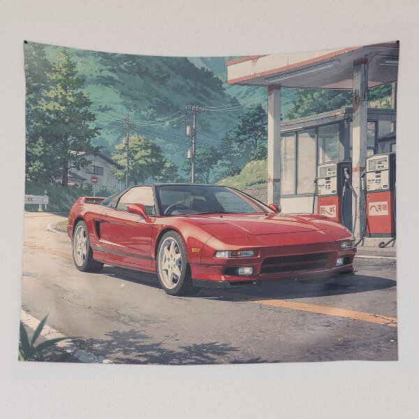 Item preview, NSX JDM Mountain Road Retro Anime designed and sold by RCStoreUy.