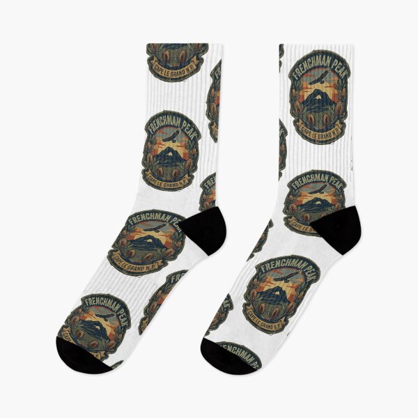 Item preview, Frenchman Peak Cape Le Grand - Vintage Embroidered Patch Art designed and sold by Digital Dreams Arts.