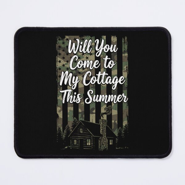 Item preview, Will You Come to My Cottage This Summer - Distressed Camo Flag designed and sold by G350.