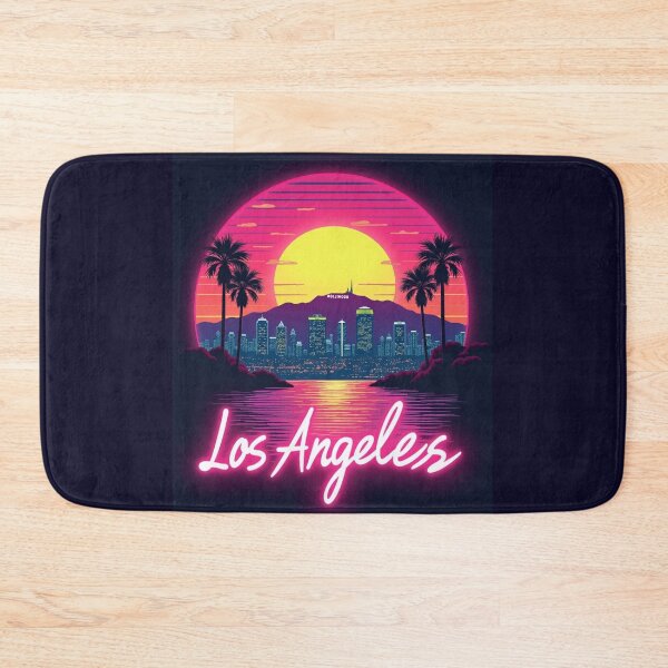 Item preview, Los Angeles Synthwave Retro 80s Neon Skyline designed and sold by Innova_Creations.