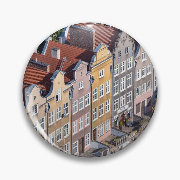Item preview, Colorful historic buildings in Gdansk Poland designed and sold by WorldScenery.