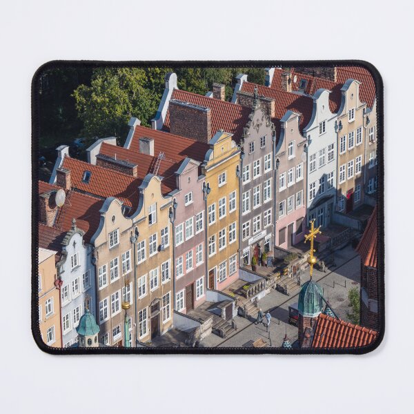 Item preview, Colorful historic buildings in Gdansk Poland designed and sold by WorldScenery.