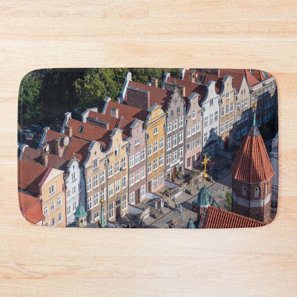 Item preview, Colorful historic buildings in Gdansk Poland designed and sold by WorldScenery.