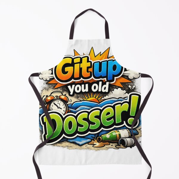 Item preview, Git Up You Old Dosser – Funny British Insult Cartoon Humour Quote Design designed and sold by GarnerSupplyCo.