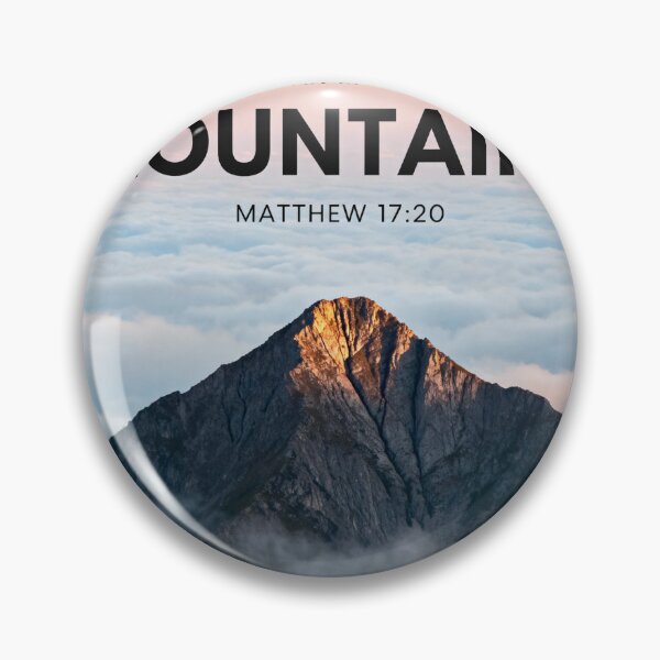 Item preview, Faith Can Move Mountains Art | Matthew 17:20 Christian Wall Art designed and sold by Eternal Kingdom Store.