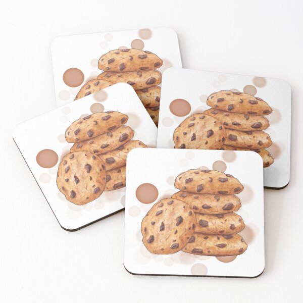Item preview, Stacked Chocolate Cookies – Cute Dessert Illustration designed and sold by iamKRUK.