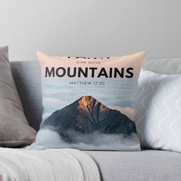 Item preview, Faith Can Move Mountains Art | Matthew 17:20 Christian Wall Art designed and sold by Eternal Kingdom Store.