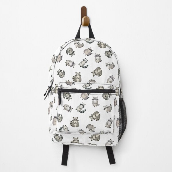 Item preview, Tossed Watercolor Raccoons on White designed and sold by KSimpson838.
