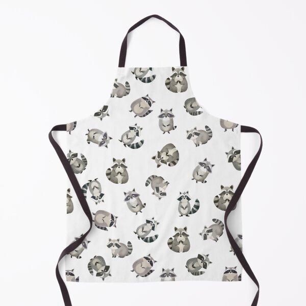 Item preview, Tossed Watercolor Raccoons on White designed and sold by KSimpson838.