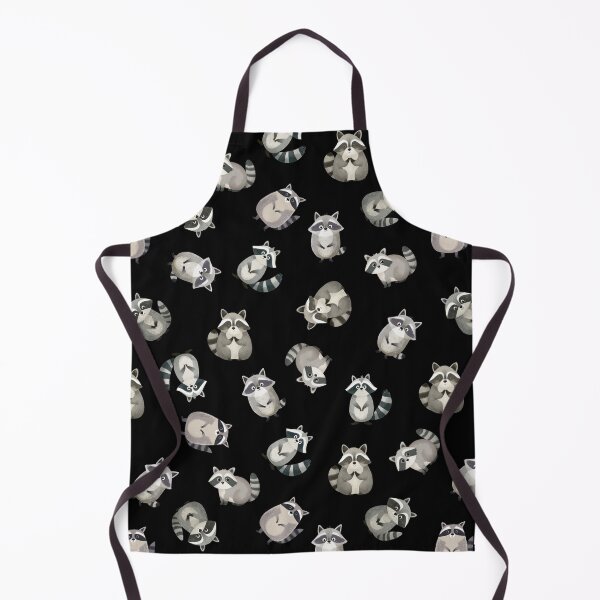 Item preview, Tossed Watercolor Raccoons on Black designed and sold by KSimpson838.