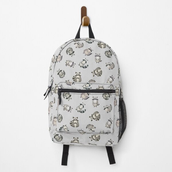 Item preview, Tossed Watercolor Raccoons on Light Gray designed and sold by KSimpson838.