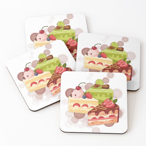 Item preview, Cake Slices Illustration – Cute Dessert Aesthetic Art designed and sold by iamKRUK.