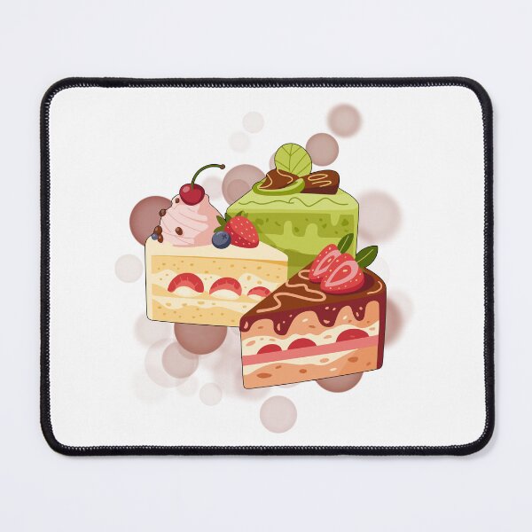 Item preview, Cake Slices Illustration – Cute Dessert Aesthetic Art designed and sold by iamKRUK.