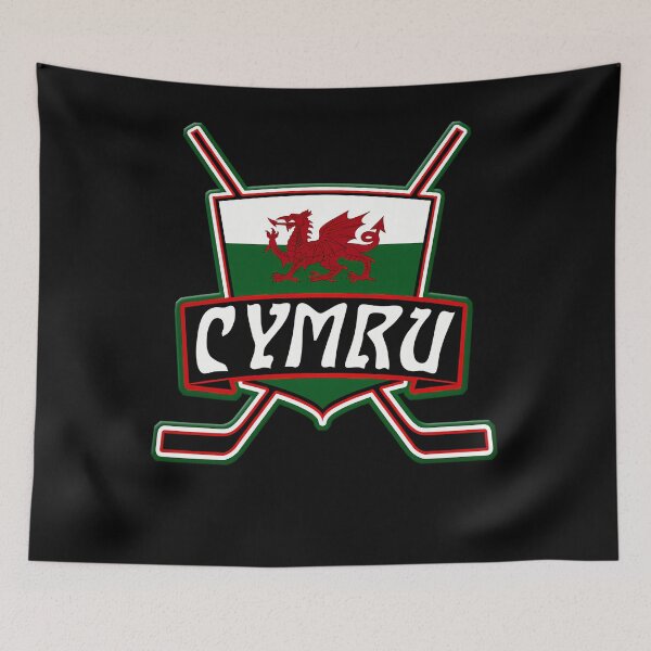 Item preview, Cymru Wales Ice Hockey Flag Logo Hoci I designed and sold by JOHNTHONBUTT56.