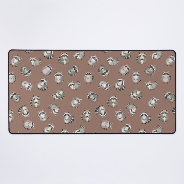 Item preview, Tossed Watercolor Raccoons on Brown  designed and sold by KSimpson838.