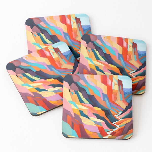 Item preview, Colorful Southwestern Canyon Cliffs Abstract Landscape designed and sold by Tammy Winand Arts.