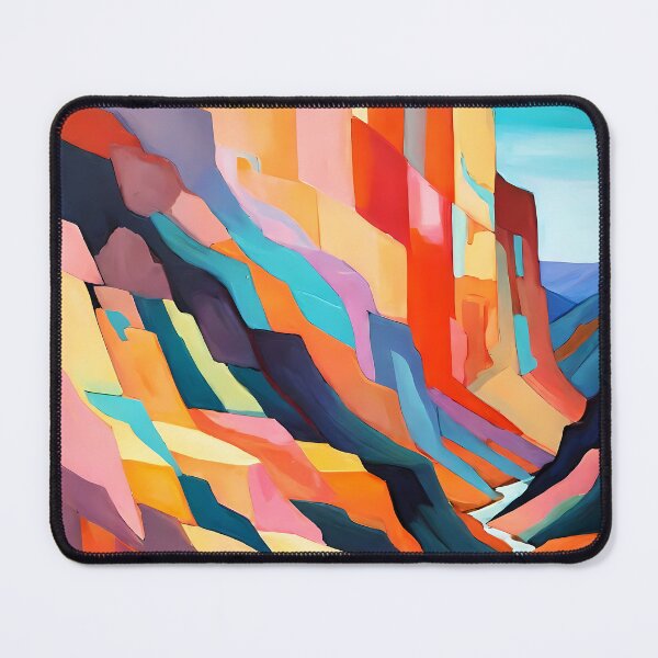 Item preview, Colorful Southwestern Canyon Cliffs Abstract Landscape designed and sold by Tammy Winand Arts.