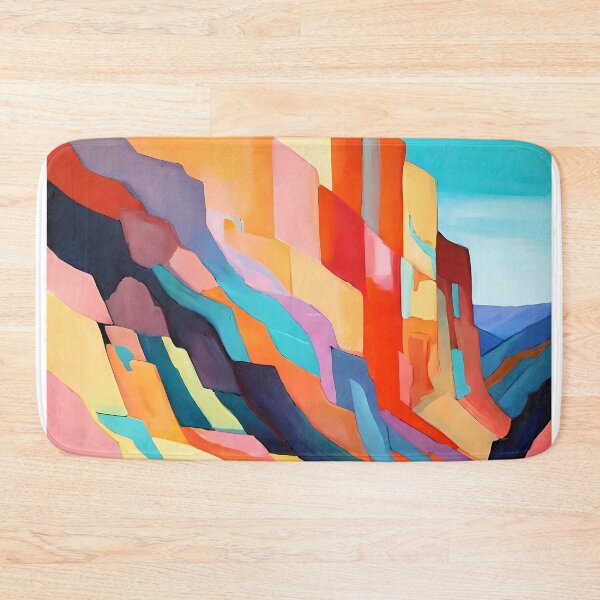 Item preview, Colorful Southwestern Canyon Cliffs Abstract Landscape designed and sold by Tammy Winand Arts.
