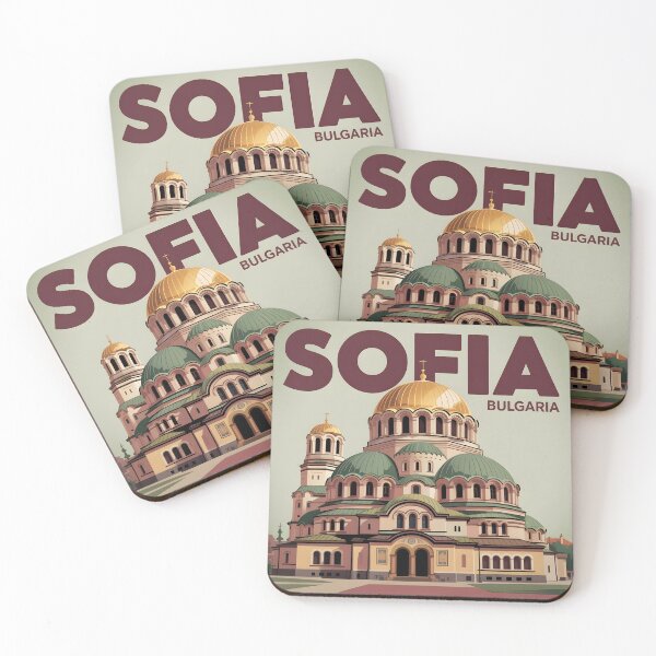 Item preview, Retro Sofia Travel Poster – Alexander Nevsky Cathedral Art designed and sold by ArtFlow Creations.