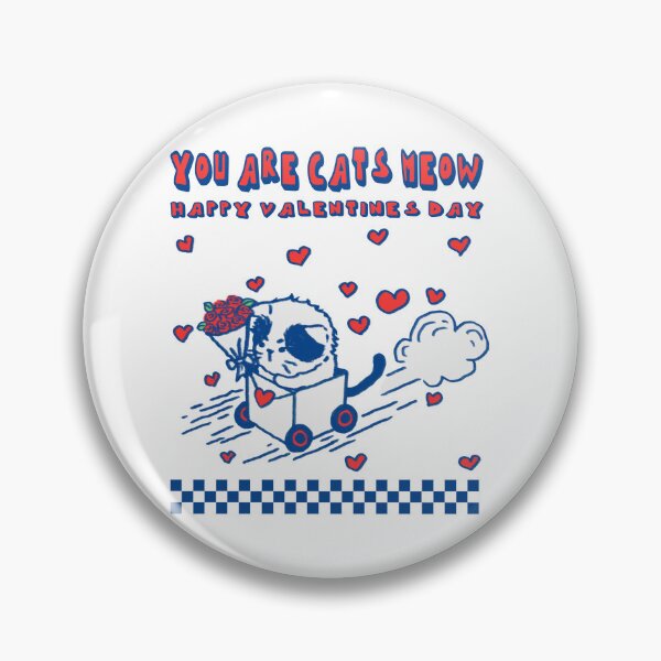 Item preview, Happy valentine cat funny doodle hand drawn  designed and sold by JiraVibes.