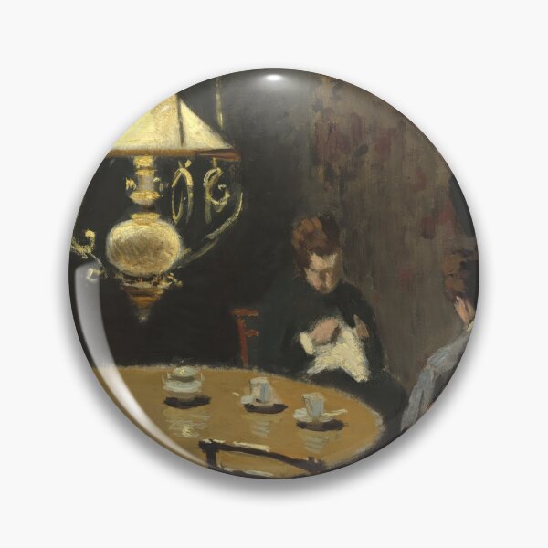 Item preview, Interior After Dinner by Claude Monet: Moody Impressionist Interior Poster designed and sold by artofuniverse.