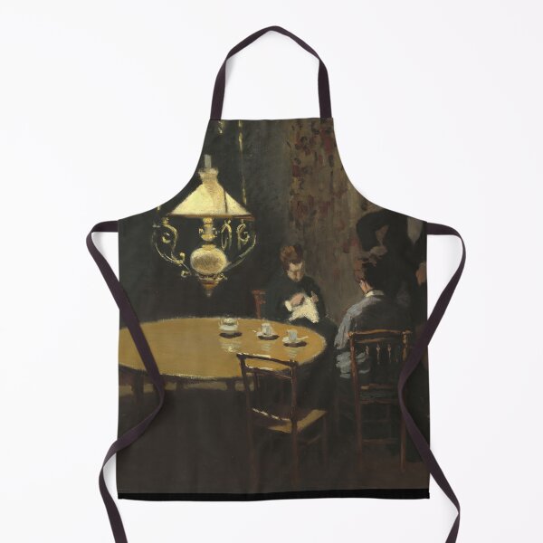 Item preview, Interior After Dinner by Claude Monet: Moody Impressionist Interior Poster designed and sold by artofuniverse.