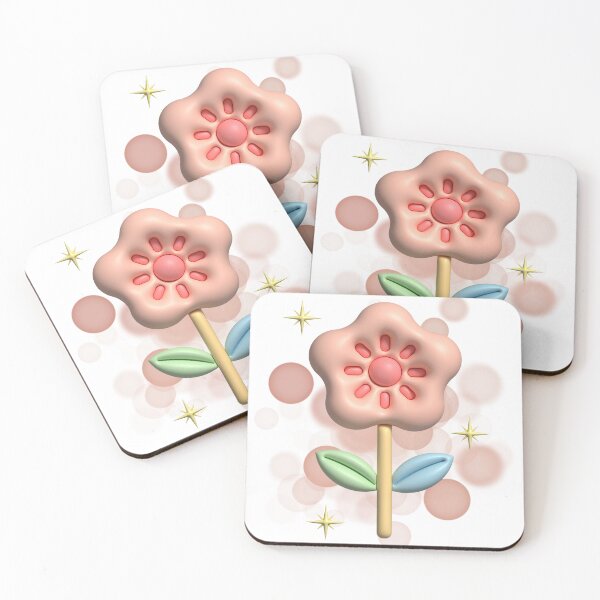 Item preview, 3D Smiling Flower Illustration – Cute Aesthetic Bloom designed and sold by iamKRUK.
