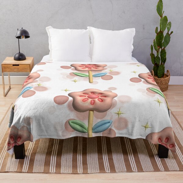 Item preview, 3D Smiling Flower Illustration – Cute Aesthetic Bloom designed and sold by iamKRUK.