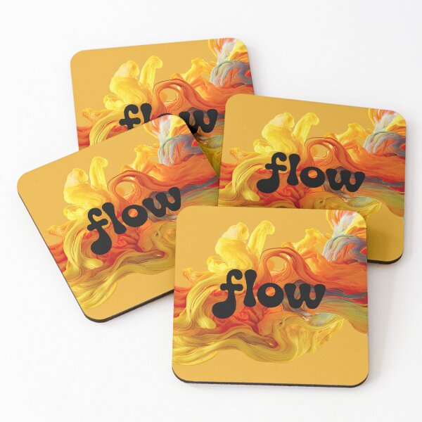 Item preview, Flow Abstract Art Typography – Colorful Fluid Paint Design designed and sold by ABLAT_CREATIONS.