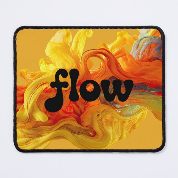 Item preview, Flow Abstract Art Typography – Colorful Fluid Paint Design designed and sold by ABLAT-CREATIONS.