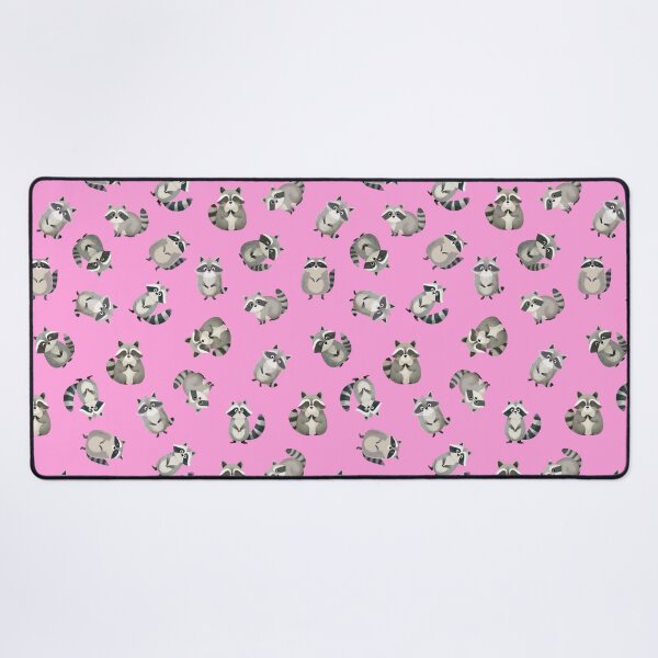Item preview, Tossed Watercolor Raccoons on Pink designed and sold by KSimpson838.