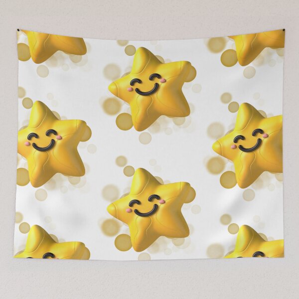 Item preview, 3D Smiling Star Illustration – Cute Kawaii Aesthetic Symbol designed and sold by iamKRUK.