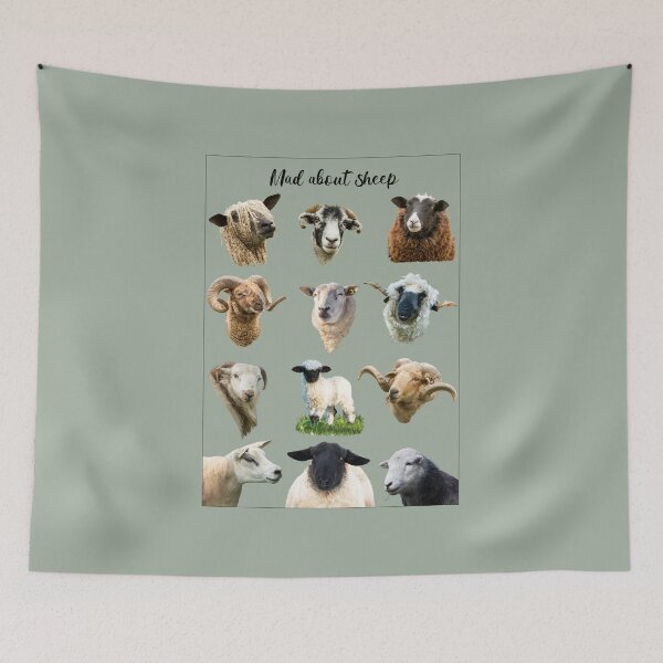 Item preview, Mad About Sheep Placement Print designed and sold by Jane Stanley Photography.