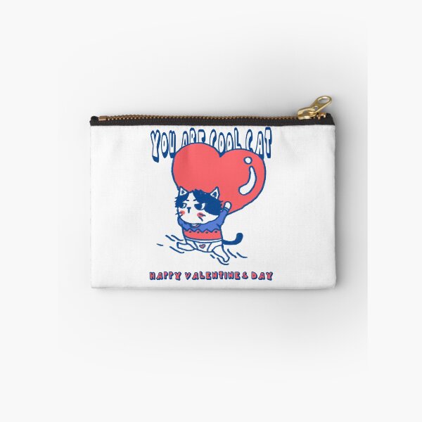Item preview, Happy valentine cat funny doodle hand drawn  designed and sold by JiraVibes.