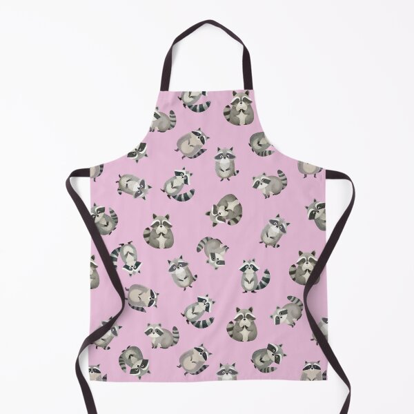 Item preview, Tossed Watercolor Raccoons on Light Pink  designed and sold by KSimpson838.