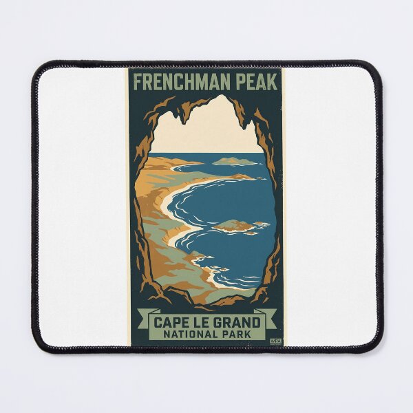 Item preview, Frenchman Peak Cave View - WPA Style National Park Poster designed and sold by Digital Dreams Arts.